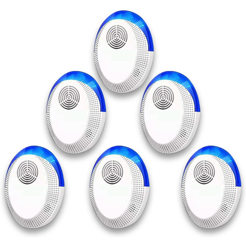 Ultrasonic Pest Repeller 6 Packs, Ultrasonic Pest Repellent Electronic Plug in Indoor Mouse Repellent, Pest Control for for Mouse,Roaches,Rats,Bug, Insects