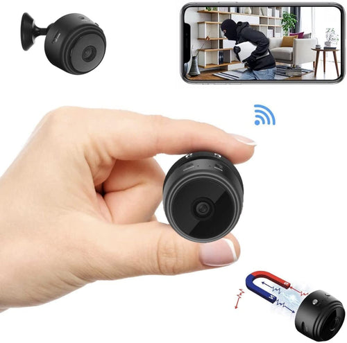 Mini WiFi Hidden Cameras,Wireless Spy Cameras with Audio and Video Live Feed, HD 1080P Home Security Cameras, Covert Baby Nanny Cam,Tiny Smart Cameras with Night Vision and Motion Detection